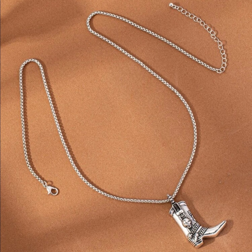 Boot Pendant Necklace